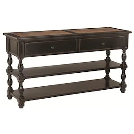 2 Drawer Console Table with 2 Shelves